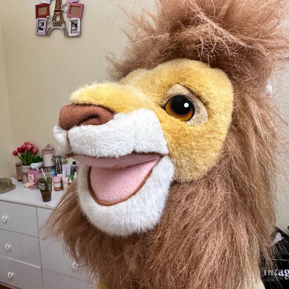 RARE VINTAGE MATTEL 1993 THE LION KING  MUFASA AND SON 14"‎ DISNEY PLUSH SIMBA - Picture 11 of 16